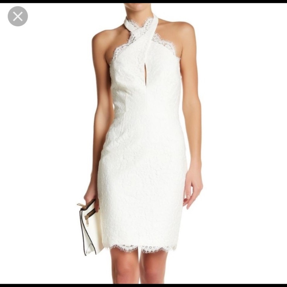 Keepsake the label ivory white cocktail dress